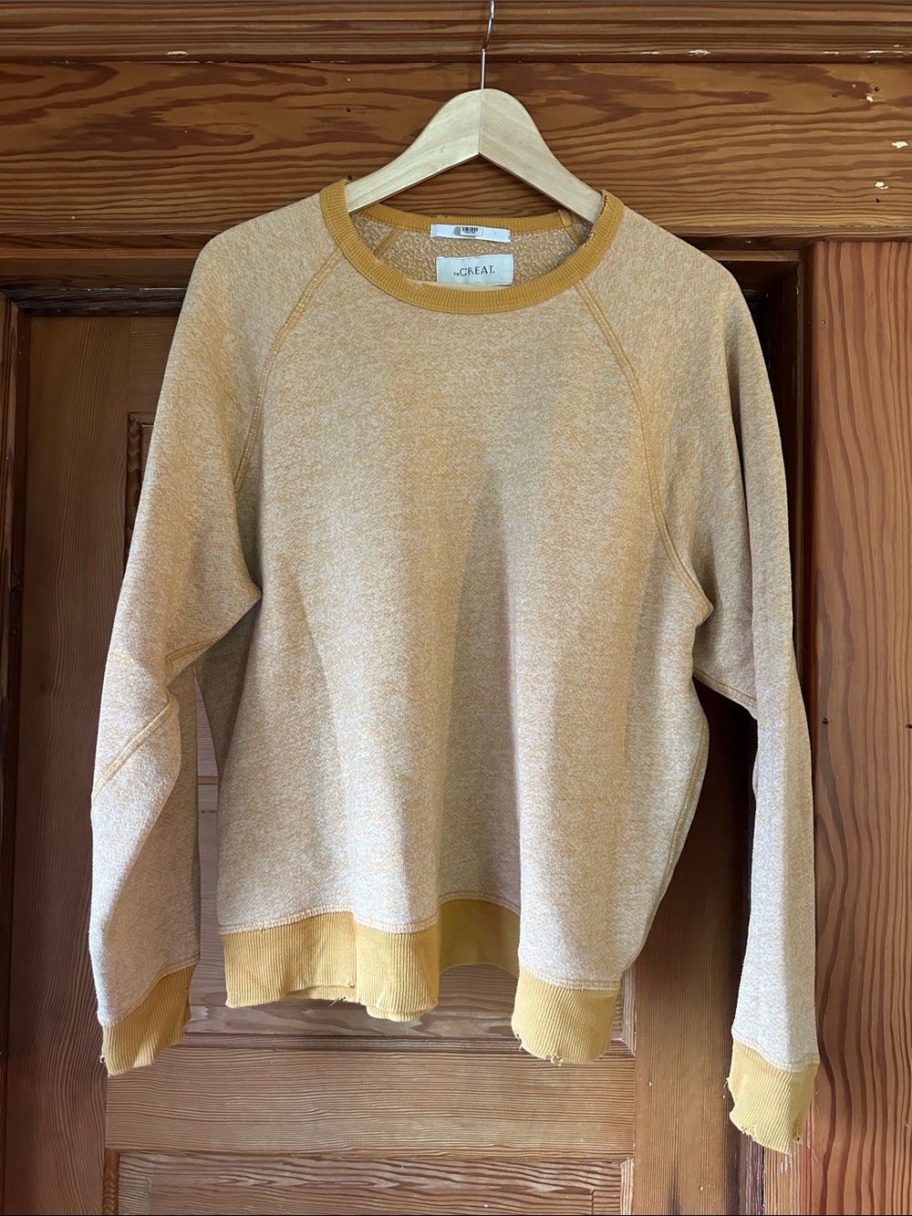 The Great Size 2 The College Sweatshirt in Mustard Yellow